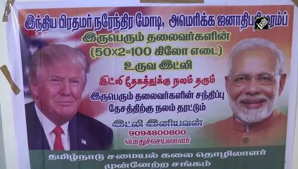 Chef from Chennai makes PM Modi, Prez Donald Trump’s images on idlis