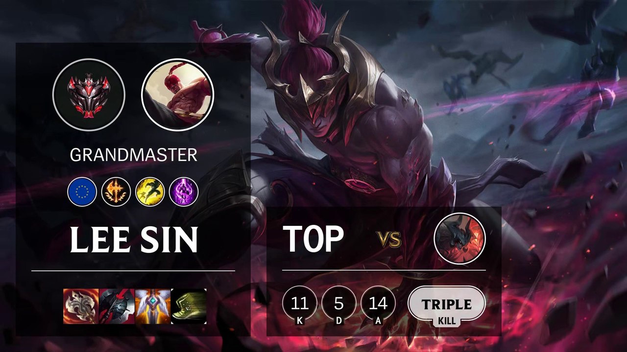 Lee Sin Top vs Aatrox - EUW Grandmaster Patch 10.4
