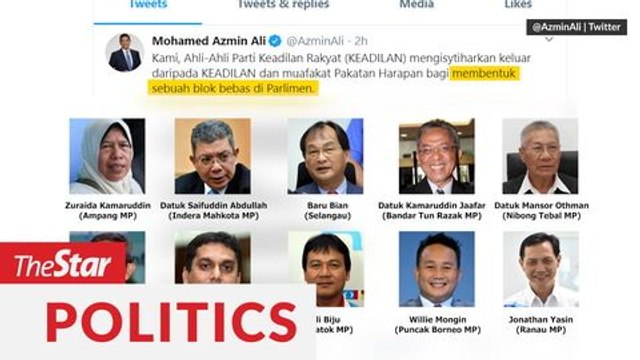 Azmin, 10 other MPs leave PKR