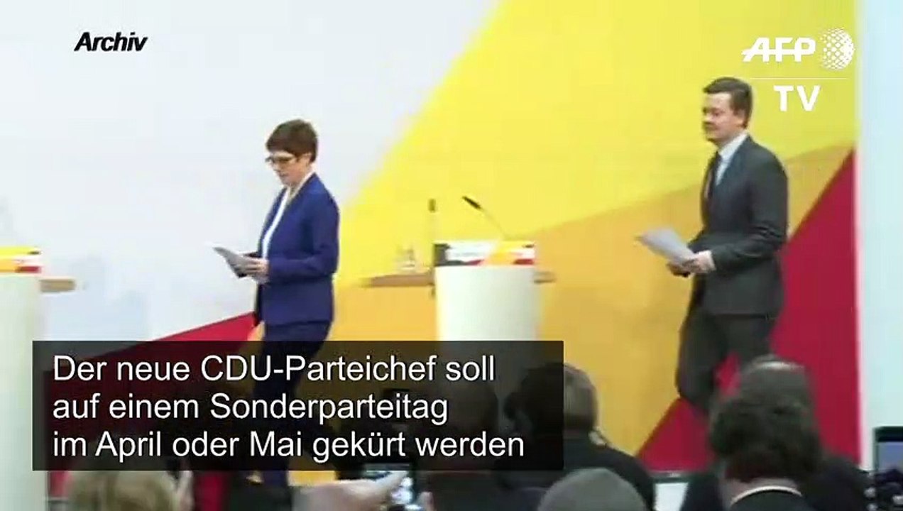 CDU-Chef soll auf Sonderparteitag gekürt werden