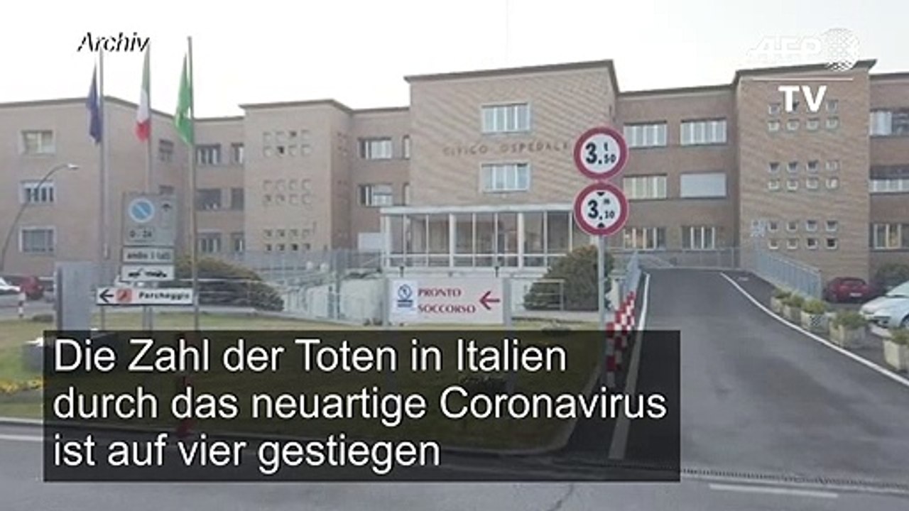 Coronavirus: vierter toter in italien
