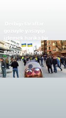 Digeo Lugano kılık değiştirdi, derbiyi taraftarlarla izledi