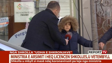 Report TV - Mbyllja e shkollës, fëmijët 'trima', s'i tremben koronavirusit: Sot mësimi ishte normal