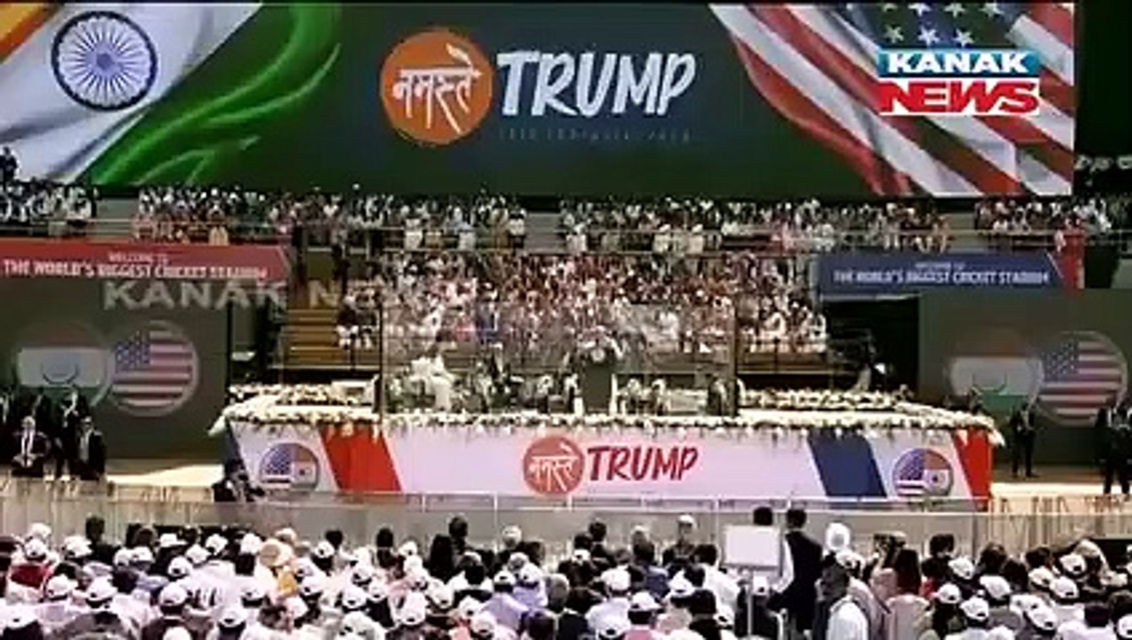 PM Narendra Modi Speech At Namaste Trump' Event In Ahmedabad__240p
