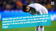 Eden Hazard victime d’une nouvelle blessure contre Levante
