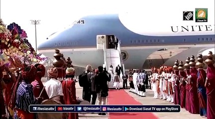 Download Video: Trump India visit: PM Modi welcomes US President with a warm hug at Ahmedabad airport