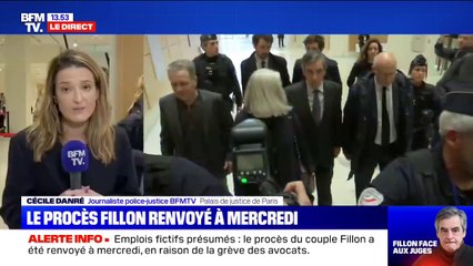Le procès Fillon est renvoyé à mercredi en raison de la grève des avocats