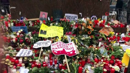 - Hanau halkı Alman ırkçının öldürdüğü 9 kişiyi çiçeklerle andı