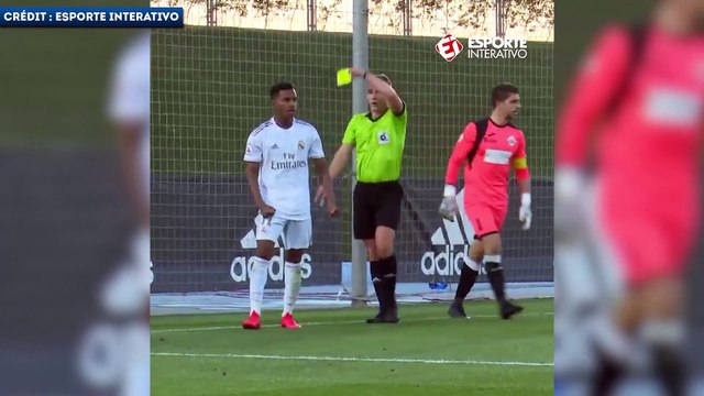L'expulsion bête de Rodrygo avec le Real Madrid Castilla