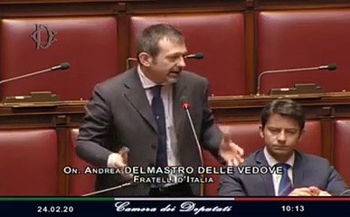 Roma - L'Intervento dell'On. Andrea Delmastro (24.02.20)