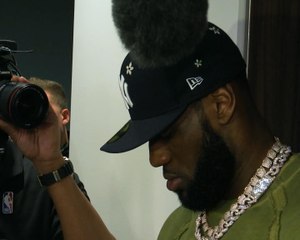 LeBron keeps Kobe's jersey in locker, says 'he's with us'