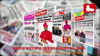 CAMEROONIAN PRESS REVIEW OF FEBRUARY 24, 2020