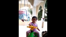 Funny Baby Reacts To New Cycle | CUTE BABY