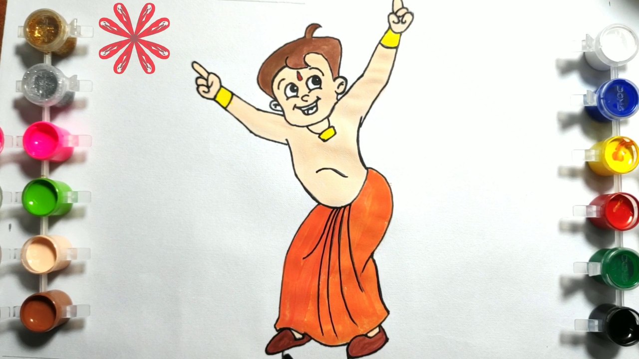 How to draw chhota bheem