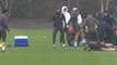 Azpilicueta slide tackles Lampard in Chelsea training