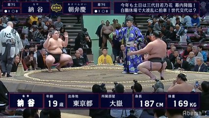 Naya vs Asabenkei - Hatsu 2020, Makushita - Day 4