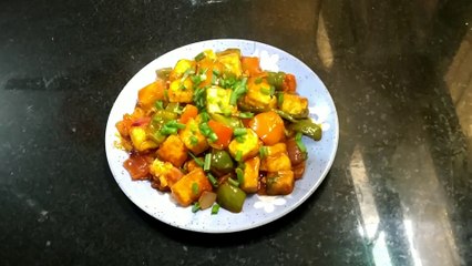 घर पर एकदम रेस्टोरेंट स्टाइल चिल्ली पनीर | How_to_Make_Chilli_Paneer_by_All in One D