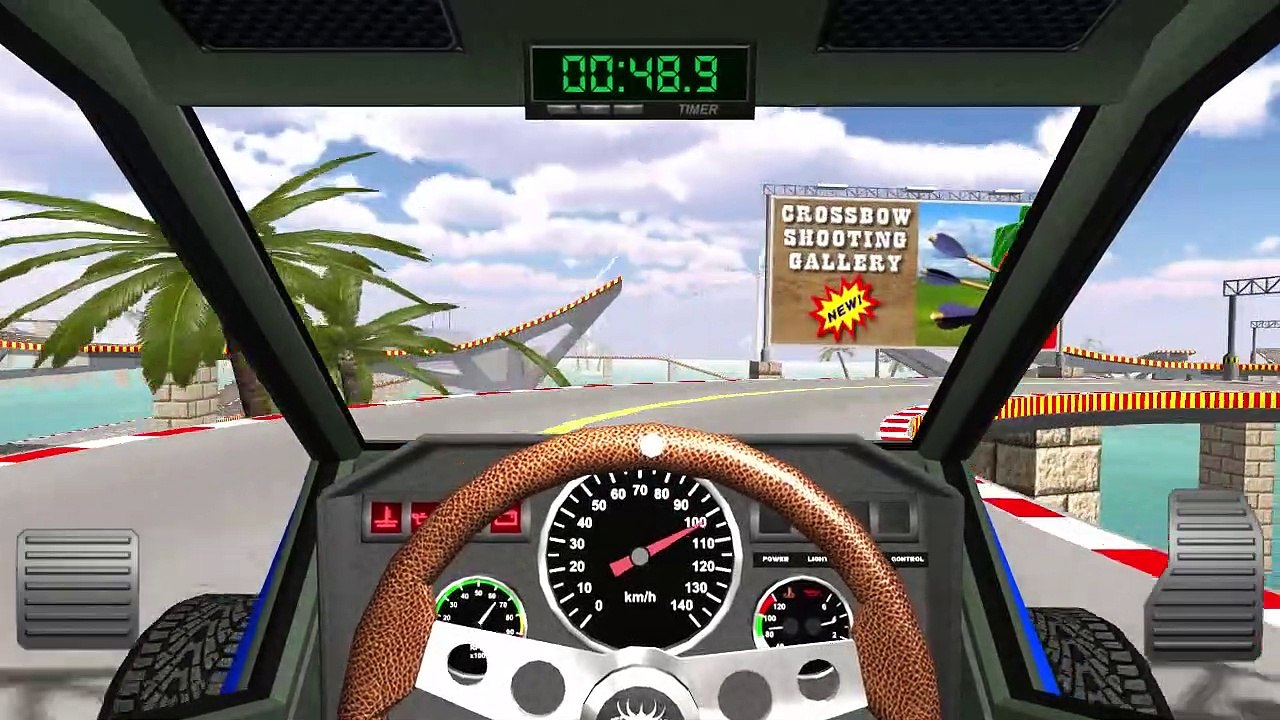 Racing stunts by car. Track - 'SPRINGBOARDS'