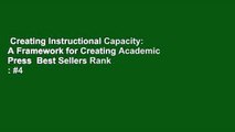 Creating Instructional Capacity: A Framework for Creating Academic Press  Best Sellers Rank : #4