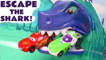 Hot Wheels Shark Escape with Disney Pixar Cars 3 McQueen vs Funny Funlings & DC Comics The Flash in this Family Friendly Full Episode English