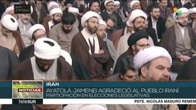 Líder Alí Jamenéi agradece a iraníes su participación en comicios