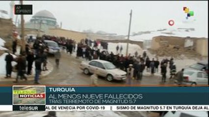 Sismo de 5.7 grados Richter deja 9 muertos en Turquía