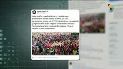 Agradece pdte. Nicolás Maduro a venezolanos la defensa de la patria