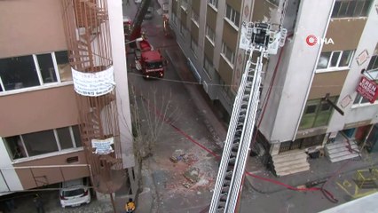 Güngören Sanayi Mahallesinde patlama sonrası yangın