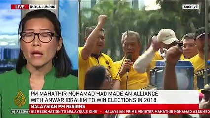 Malaysian Prime Minister Mahathir resigns