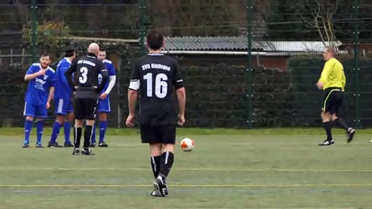 Freistoß der SVG III im Spiel gegen Croatia Göttingen