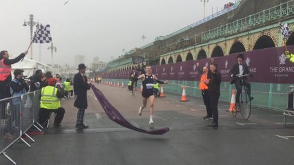 Brighton Half Marathon winners cross the line