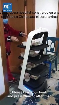 Los robots que usan en China para disminuir el riesgo de contagio de coronavirus
