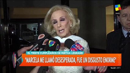 el triste cumpleaños de mirtha legrand