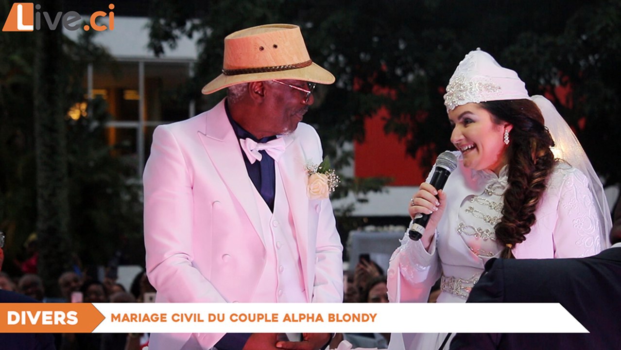 Coin du bonheur : Cérémonie de mariage civil du couple Alpha Blondy