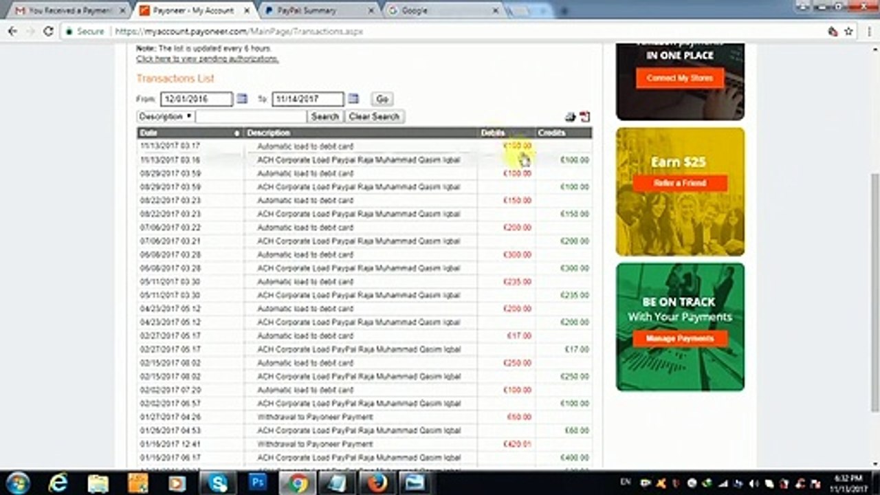 How to create Paypal and transfer money in pakistan bank account  part 3