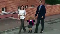 Princesa Leonor de camino al colegio