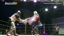 Sword Fight! Medieval-Fighting Enthusiasts Don Armor to Compete in Russian Knockout Tournament