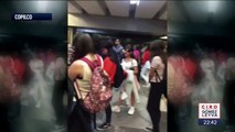 Feministas protestan en el Metro de la CDMX