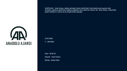 İsrail'den Gazze'ye hava saldırısı - GAZZE