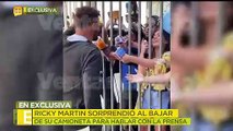 ¡Ricky Martin causa furor y provoca tumultos en su llegada a Chile! | Ventaneando