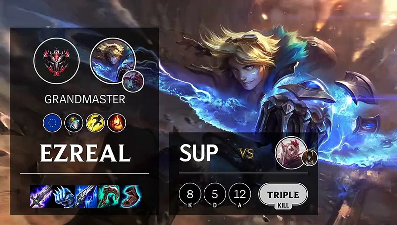 Ezreal Support vs Rakan - EUW Grandmaster Patch 10.4