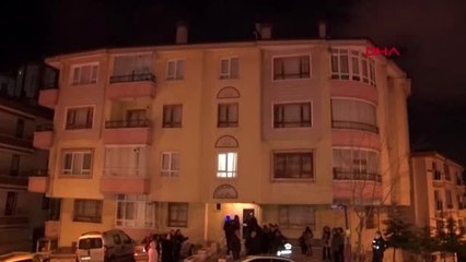 Ankara'da çökme meydana gelen 3 katlı apartman boşaltıldı