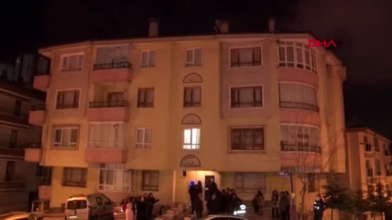 Ankara'da çökme meydana gelen 3 katlı apartman boşaltıldı