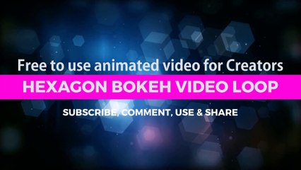 Hexagon Bokeh Background Video