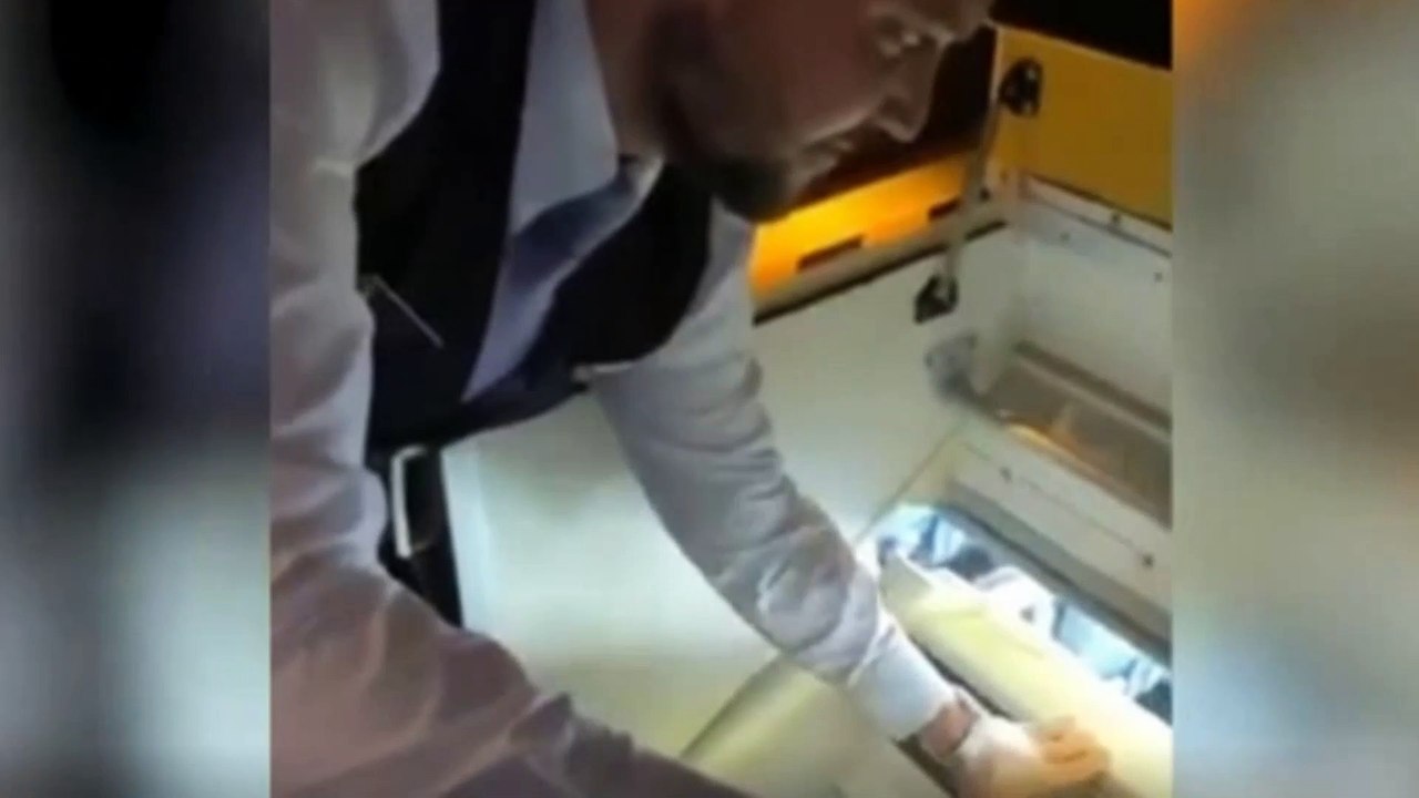 The hidden escape hatch used by flight attendants on-board planes