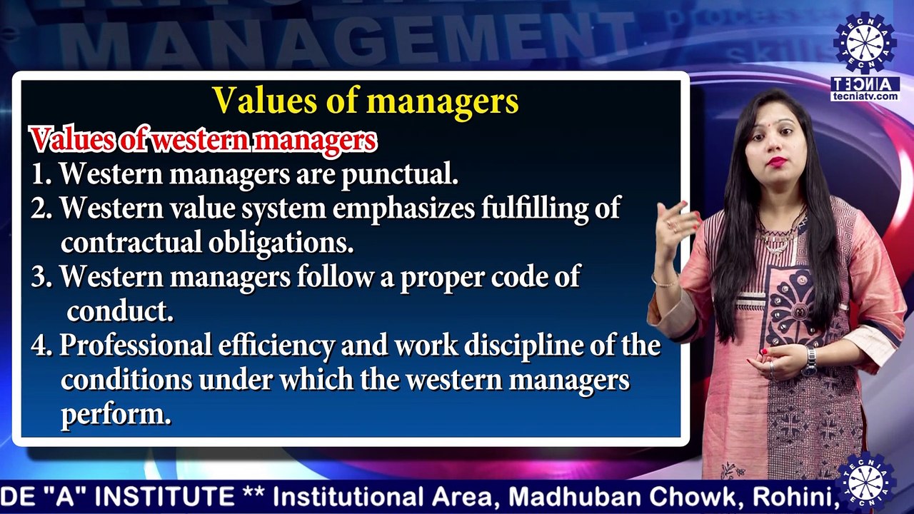BBA || Dr. SHEETAL BADESRA || VALUES OF MANAGERS || TIAS || TECNIA TV