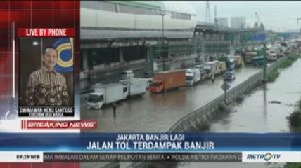 Kondisi Jalan Tol Terdampak Banjir Jakarta
