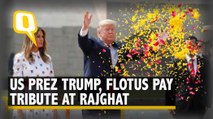 US President Trump, Melania Pay Homage to Mahatma Gandhi at Rajghat | The Quint