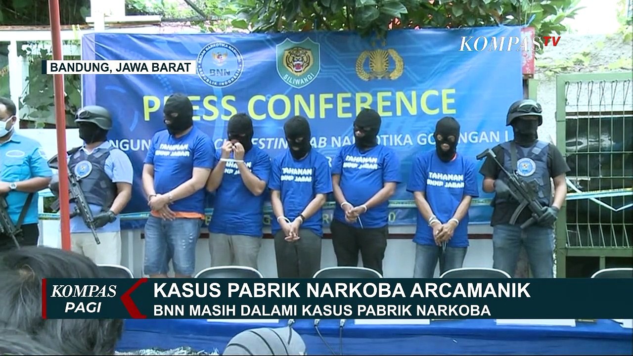 Konferensi Pers Ungkap Pabrik Narkoba, Jenis-Jenisnya Disampaikan BNN
