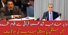 FM Qureshi meets permanent ambassador of Pakistan in UN